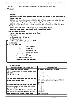 Giáo án Toán học 7 - Hình học - Tiết 57, 58