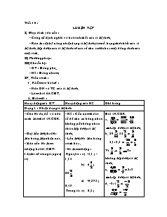 Giáo án Toán học 7 - Tiết 10: Luyện tập