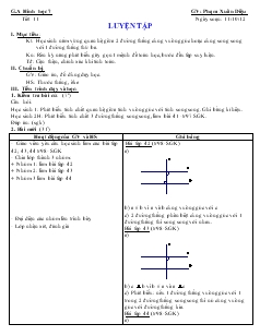 Giáo án Toán học 7 - Tiết 11: Luyện tập