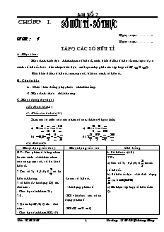 Giáo án Toán học 7 - Tiết 1 đến tiết 70