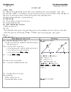 Giáo án Toán học 7 - Tiết 24: Luyện tập