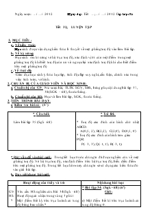 Giáo án Toán học 7 - Tiết 32: Luyện tập