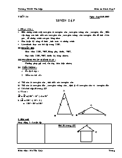 Giáo án Toán học 7 - Tiết 36: Luyện tập