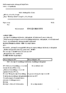 Giáo án Toán học 7 - Tiết 37 đến tiết 69