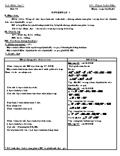 Giáo án Toán học 7 - Tiết 38: Luyện tập