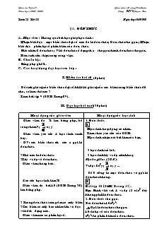 Giáo án Toán học 7 - Tiết 53, 54