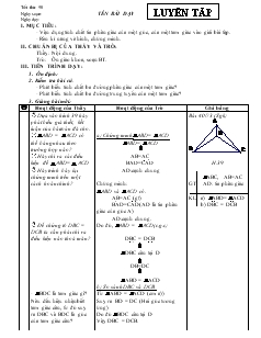 Giáo án Toán học 7 - Tiết 58: Luyện tập