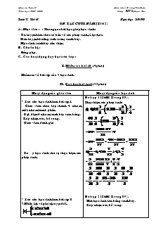 Giáo án Toán học 7 - Tiết 67