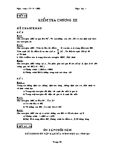 Giáo án Toán học 7 - Tiết 68: Kiểm tra chương III