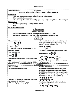 Giáo án Toán học 7 - Tuần 14