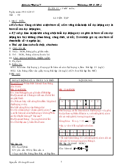 Giáo án Toán học 7 - Tuần 15