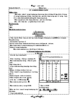 Giáo án Toán học 7 - Tuần 22