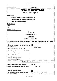 Giáo án Toán học 7 - Tuần 24