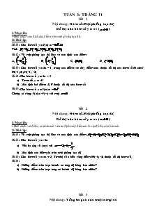 Giáo án Toán học 7 - Tuần 3 - Tháng 11