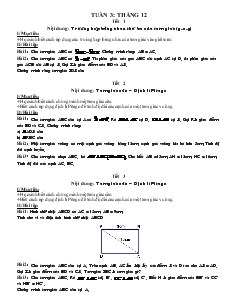 Giáo án Toán học 7 - Tuần 3: tháng 12