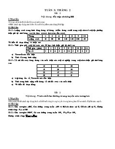 Giáo án Toán học 7 - Tuần 3 - Tháng 2 - Tiết 1: Nội dung: Ôn tập chương III
