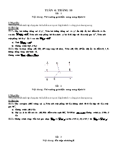 Giáo án Toán học 7 - Tuần 4 - Tháng 10