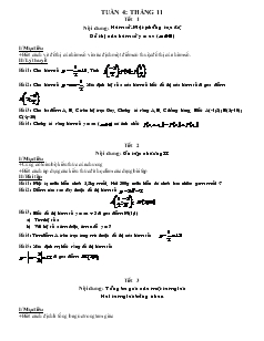 Giáo án Toán học 7 - Tuần 4 - Tháng 11