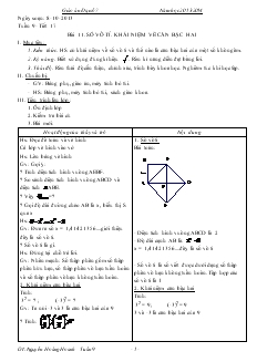 Giáo án Toán học 7 - Tuần 9
