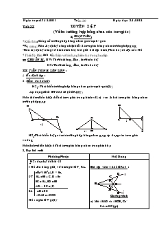 Giáo án Toán học lớp 7 - Tiết 33 đến tiết 35