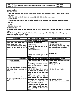 Giáo án Toán học lớp 7 - Tiết 8: Tiên đề ơclit về đường thẳng song song