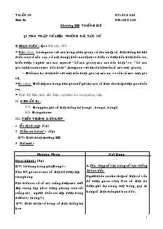 Giáo án Toán học lớp 7 - Tuần 20 đến tuần 24