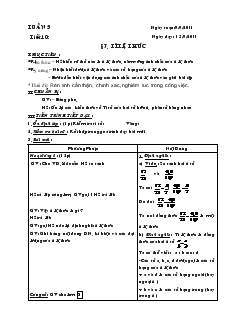 Giáo án Toán học lớp 7 - Tuần 5