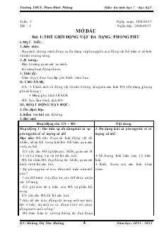 Giáo án Toán lớp 7 - Tiết 1 đến tiết 58