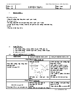 Giáo án Toán lớp 7 - Tiết 26: Luyện tập