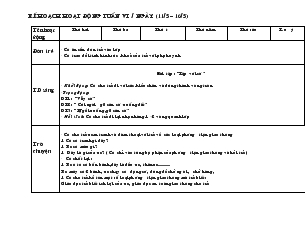 Giáo án Bé và giao thông (tuần 6)