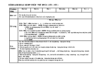 Giáo án Bé và giao thông (Tuần 8)