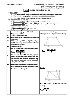 Giáo án Hình học 8 - Kỳ II