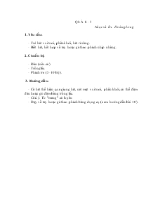 Giáo án mầm non lớp 3 tuổi - Âm nhạc - Quà 8 - 3