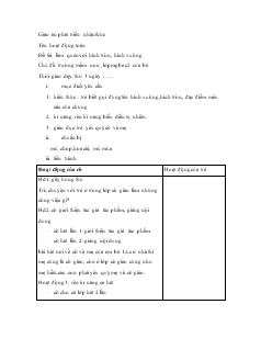 Giáo án mầm non lớp 3 tuổi - Chủ đề: Trường mầm non của bé