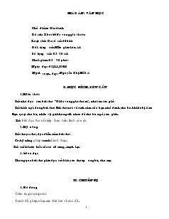 Giáo án mầm non lớp 3 tuổi - Đề tài Thơ: Giữa vòng gió thơm