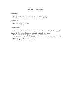 Giáo án mầm non lớp 3 tuổi - Tạo hình - Bài 33: Vẽ theo ý thích