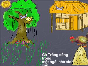 Giáo án mẫu giáo lớp 3 tuổi - Kể chuyện Cáo và gà trống