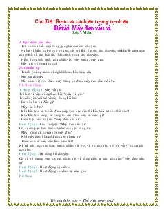 Chủ đề: nước và các hiện tượng tự nhiên - Đề tài: Mây đen xấu xí (lớp: mầm)