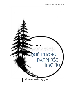 Giáo án mầm non lớp 4 tuổi - Chủ điểm: Quê hương đất nước Bác Hồ