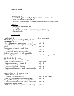 Giáo án mầm non lớp 4 tuổi - Học chữ G, Y