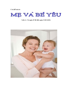 Giáo án Mẹ và bé yêu