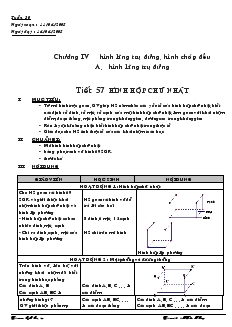 Giáo án Hình học 8 - Tuần 30