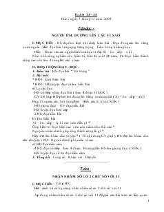 Giáo án lớp 4 - Tuần 13, 14