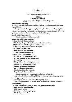 Giáo án lớp 5 - Tuần 27