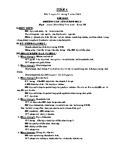 Giáo án lớp 5 - Tuần 4