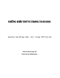 Những điều thú vị trong Toán Học