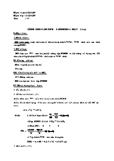 Bài giảng Tiết : 33 tính theo phương trình hoá học (tiết tiếp theo)