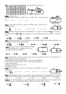 20 bài tập về Dòng điện không đổi