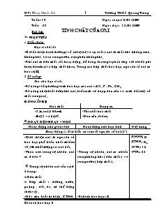 Bài giảng Bài 24: bài tính chất của oxi