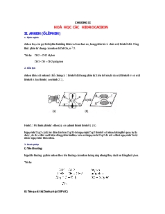 Bài giảng Chương 2 hoá học các hiđrocacbon